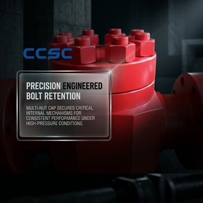 Σφυρηλατημένο χάλυβα Inline Check Valve API 6A 15000psi Σφυροκόπημα τύπου ένωσης εσωτερικής πρόσβασης σχεδιασμός για πετρελαϊκό πεδίο
